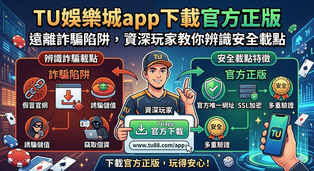 TU娛樂城app下載官方正版：遠離詐騙陷阱，資深玩家教你辨識安全載點