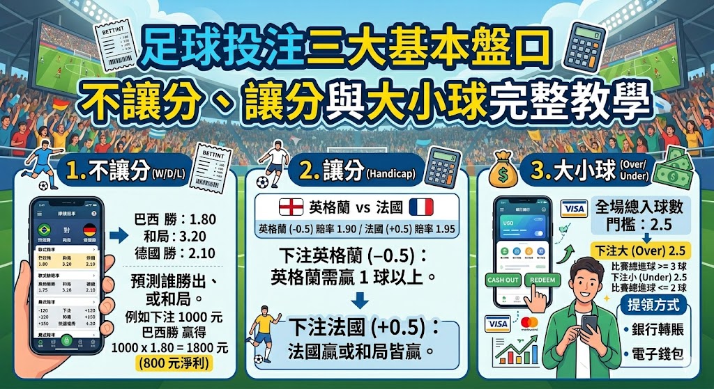 不讓分、讓分與大小球完整教學